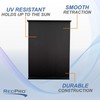 RecPro Black RV Roller Shades | Slow-Rise Roller Shades |