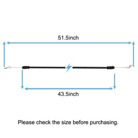 Diskary 1102094MA Stop Cable Replacement for Briggs & Stratton 220012x92A Murray 1102094 Rotary Blade Brake 12969 Walk-Behind Lawn Mower Stop Control Cable
