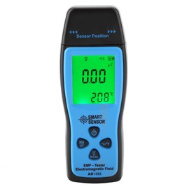 Summer Enjoyment EMF Meter, AS1392 Digital Electromagnetic Radiometer EMF Tester Mini LCD Display EMF Meter for Electric and Magnetic Field Radiation