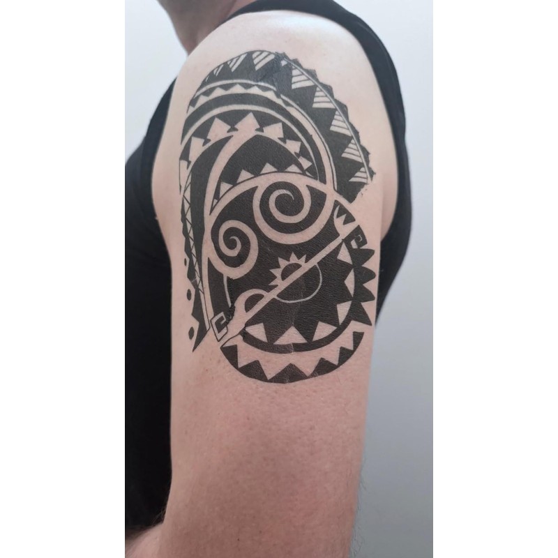 12 Sheets Tribal Tattoos Maori Design Tattoos Men Tattoos