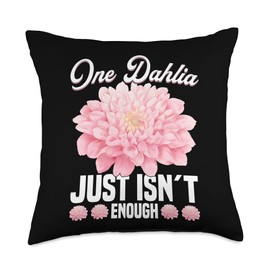 Dahlia Gardening Tools Dahlia Seeds Flower Black Dahlias Throw Pillow