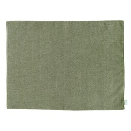 Quarter Report Washable Cloth Placemat, Bound, Beige, Reversible, Jacquard Weave, Herringbone Pattern, Made in Japan