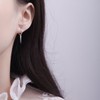 SLUYNZ Sterling Silver Spike Small Hoop Earrings for Women Geometric