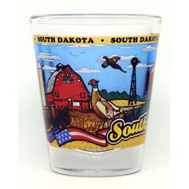 South Dakota State Wraparound Shot Glass