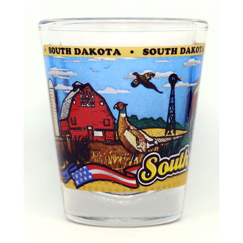 South Dakota State Wraparound Shot Glass
