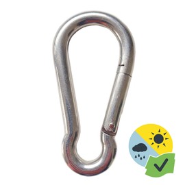 Gard & Rock - Carabiner hook made of stainless steel Ø8 for Gard&Rock sun sail and hammock posts