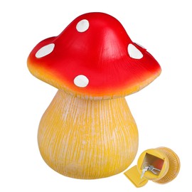 Operitacx Unique Mushroom Statues Garden Decoration Hide a Key Outdoor Key Holder
