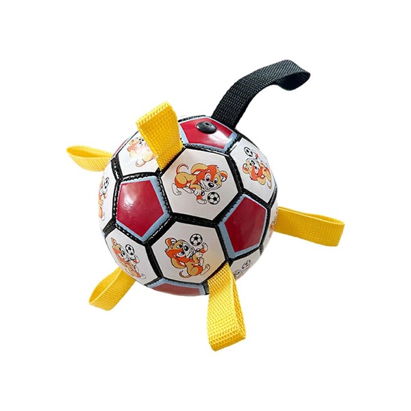 AIXXCUVQ Waterproof Dog Soccer Ball Durable and Safe Toy for