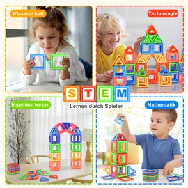 Lovchil Magnetic Building Blocks, Magnetic Toy Magnets Children 3 Years, Magnetic Building Blocks Magnet Montessori Toy for Gift from 3 4 5 6 7 8 Years Boys Girls Blocks Children's Toy 40 Pieces