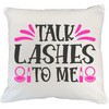 Talk Lashes to Me Quote w/Compact Mirror & Lipstick Design