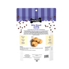 Three Dog Bakery Mini Carob Chip Cookies for Dogs, Crunchy Dog Treats with Real Ingredients, 8 oz