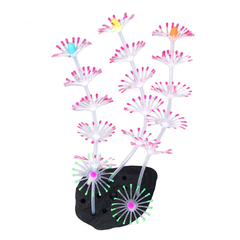 Silicone Glow Fish Tank Decorations Simulation Innovative Landscaping Glowing Artificial