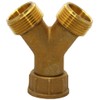Solid Brass washing machine Y piece connector, Highly recommended over