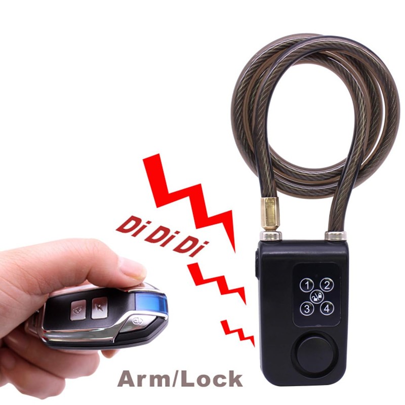 Mengshen Waterproof Bike Alarm Lock with GPS Tracker‌ 110dB Loud