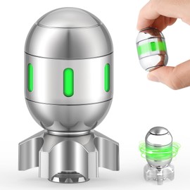 Transformable Fidget Toy for Adults Kids, Two-in-One with Luminous Light Fidget Spinner, Fidget Spinner Toy for Boost Concentration, Cool Silent Desk Decor for School Office Home