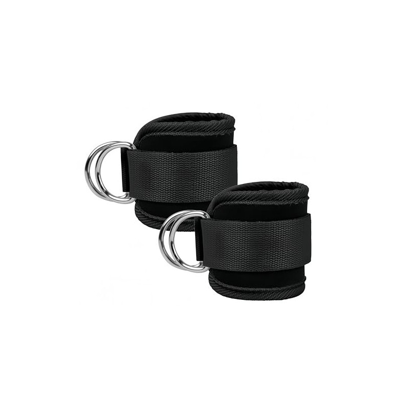 Ankle Resistance Training Set, 3 Bands (10-30 LBS), Padded Ankle