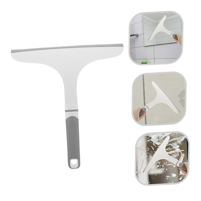 FOMIYES Shower Squeegee Glass Wiper with Ergonomic Handle Efficient Window