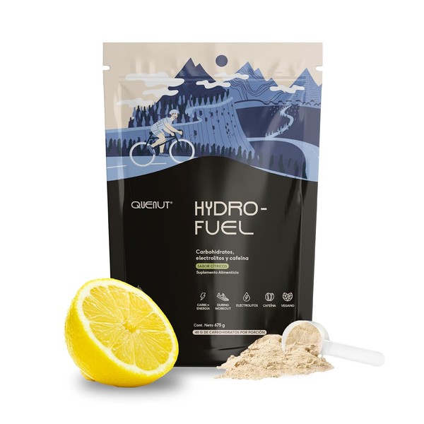 QUENUT - Hydro-Fuel Carbohidratos Simples en Polvo, 675g (15 Porciones)