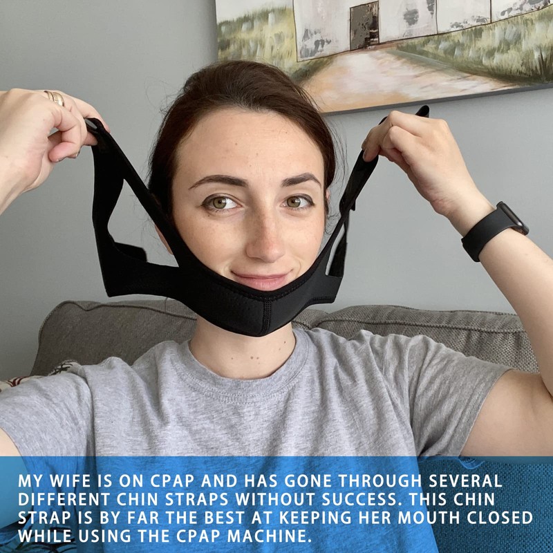 Chin Strap for CPAP User - Adjustable Snore Stopping Device