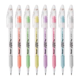Bolígrafo Milky Pop de Pentel Tinta en Gel Colores Pastel Blíster Pack con 08 Piezas Color Surtido-K98BP8-M