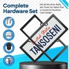 TansoSeni Anti Theft 100% Real Carbon Fiber License Plate Frames,