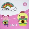 JANDS. 10 Cubrebocas infantiles Kn95, certificado, baby, mascarilla con filtro