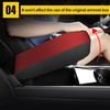 AOMSAZTO Console Covers for 2020-2024 Toyota Corolla Black with Red