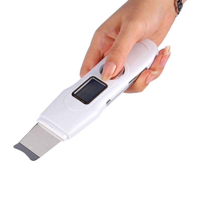 Rechargeable Ultrasonic Facial Skin Pore Clean Scrubber Exfoliator Beauty Machine