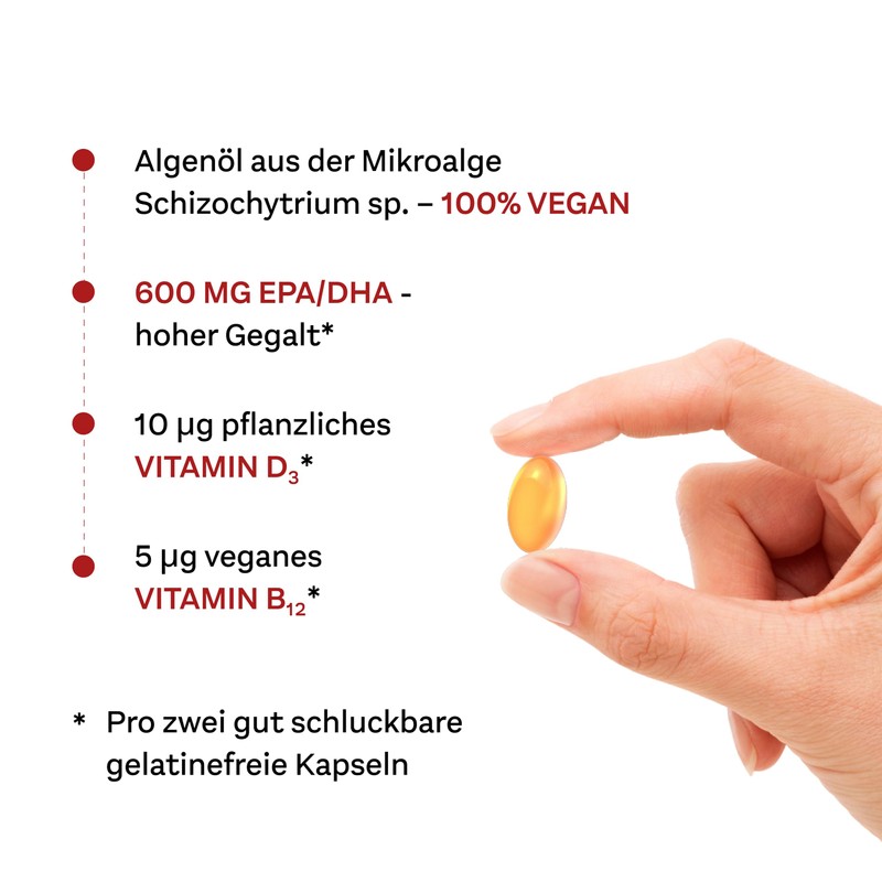 Doppelherz System Omega-3 Vegetable - Algae Oil - with Vitamin