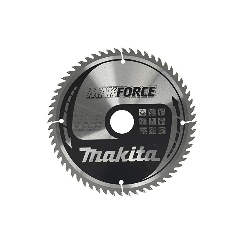 B-32390 Makforce Saw Blade 13.54inx30mm 60Teeth