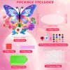 Homgaty Diamond Art Butterfly Kit, 9.8 x 8.8inch Double-Sided DIY