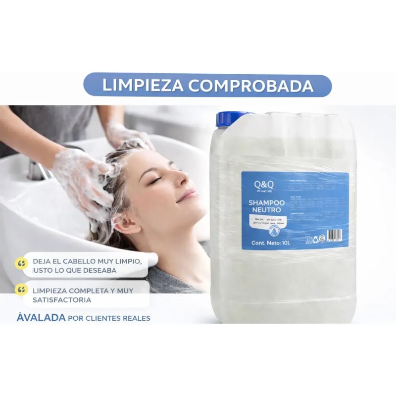 Shampoo Bio Neutro Sin Sal Sin Sulfatos Sin Aroma Hair