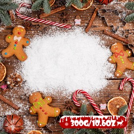 10.6 Ounces Fake Snow Decoration - Artificial Snow for Christmas Decorations,Winter Decorations - Fake Snow for Village Displays, Instant Snow Plastic Snow for Holiday Decor and Handcraft Displays