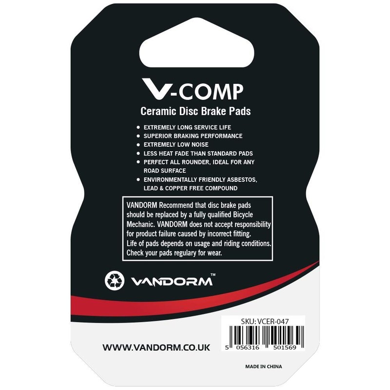 VandormCOMP - Tektro IOX - CERAMIC COMPOUND RED PAD