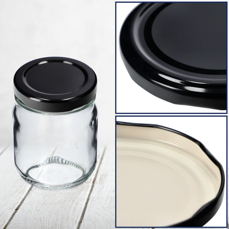KADAX Screw Cap fi53 mm, Twist Off Metal Lid Set,