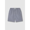 JAJU Seersucker Check 5-Length Lounge Pants_Light Navy