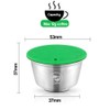i Cafilas New Lid Stainless Steel Refillable Coffee Capsules Crema
