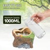 Reptile Humidifier Fogger, Bamboo Trunk Humidifier with Top Mist Outlet,
