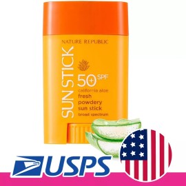 NATURE REPUBLIC CALIFORNIA ALOE FRESH POWDERY SUN STICK BROAD SPECTRUM SPF50+