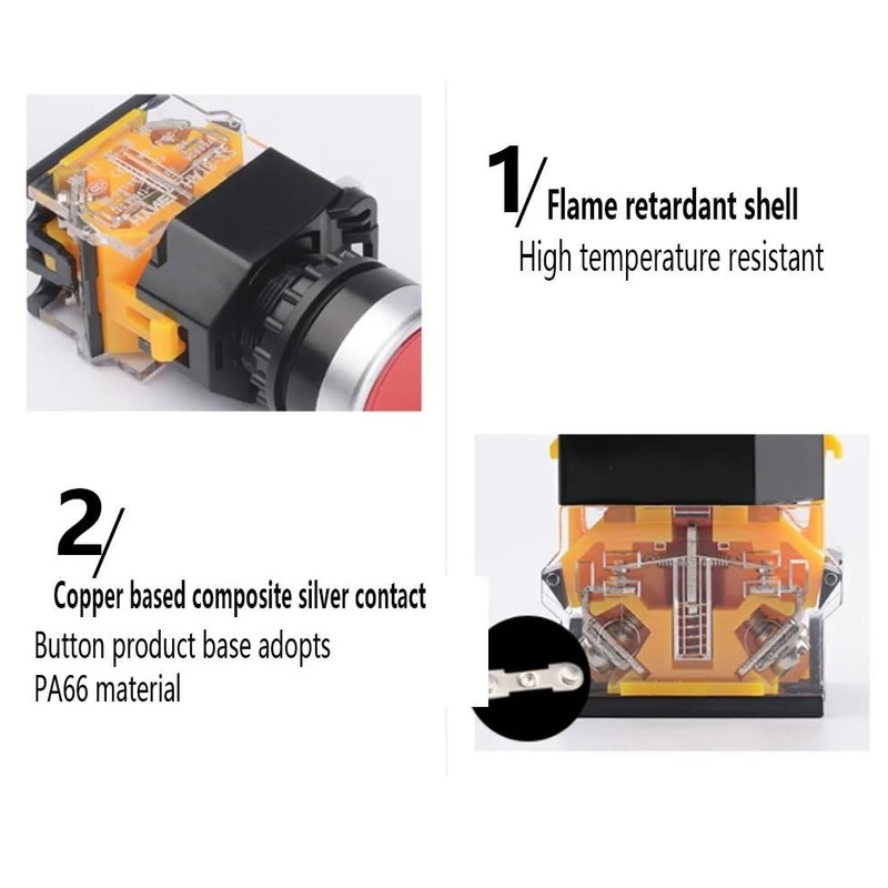 KDEGK Button Switch Control Box Plastic Hand-held self Starting Button