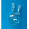 Deschem 1000ml,2-Neck,24/40,Round Bottom Flask,1L,Double Necks,Laboratory Boiling Bottle