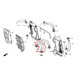 HONDA OEM HONDA RADIATOR WATER COOLANT HOSE CRF250R 2004-2009 CRF250X 04-2017