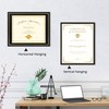 Hodeframe 16x20 Diploma Frame for 14x17 Certificate/Document/Picture with Double Mat(Black