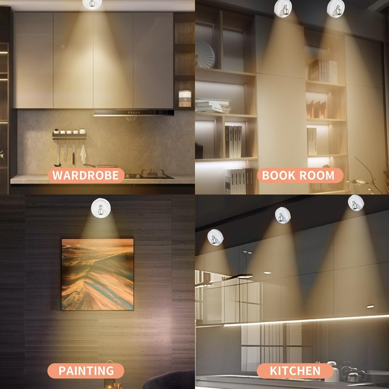 HOFUY Wireless Spot Light, Battery Operated Picture Lights Mini Accent