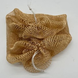 African Exfoliating Net Sponge, Ethically Sourced From Nigeria:_Olive