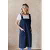 Bunny Street No-Tie Cotton Pinafore Apron – Premium Japanese Cross-Back