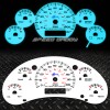 HIPER Indiglo Glow Gauge+harness White Dash For 98-02 Chevy S10