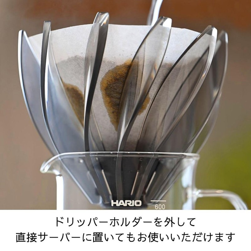 Hario V60 SUIREN Coffee Dripper 02, Clear Black