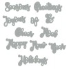 Sizzix Christmas Phrases #2 Sizzix Thinlits Thin Metal Die Set