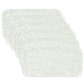 Sienna Luna Replacement Pads Microfiber Mop Pads Fit for Steamer Head SSM-3006 Series Hard Floor Mop Washable Durable Cloth Pads 6 Pack